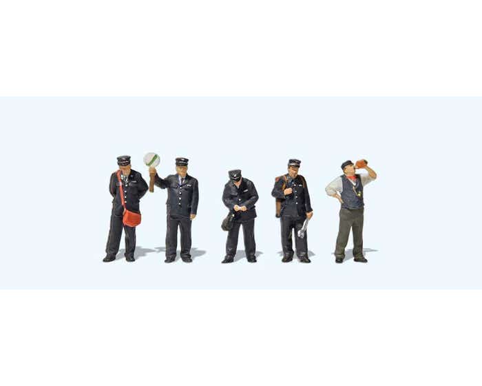 Preiser 10814 HO Scale Rhatetian RhB Railway Personnel pkg(5)