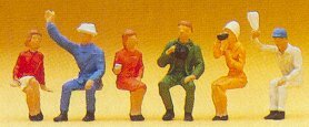 Preiser 14025 HO Scale Spectators -- Seated