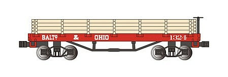Bachmann 15452 N Scale Old-Time Wood Gondola Baltimore & Ohio #13