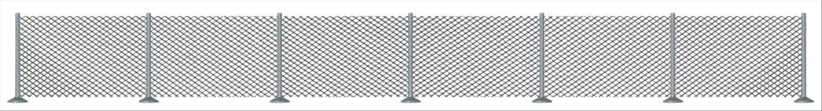 Busch 8117 N/TT Scale Metal Chain-Link Fence Kit