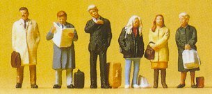 Preiser 10411 HO Scale Pedestrians -- Business Commuters pkg(6)
