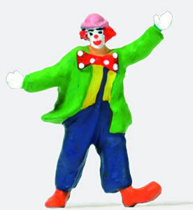 Preiser 29086 HO Scale Individual Figure -- Clown w/Bowtie