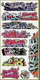Blair Line 1257 N Scale Mega Set Modern "Tagger" Graffiti Decals #8