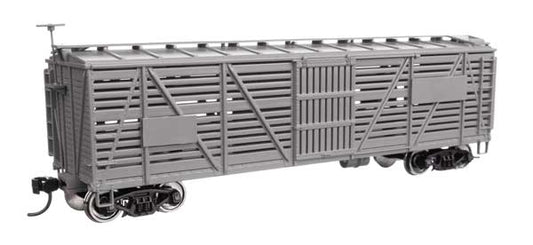 Walthers Mainline 910-41450 HO Scale 40' Wood Stock Car RTR Undecorated
