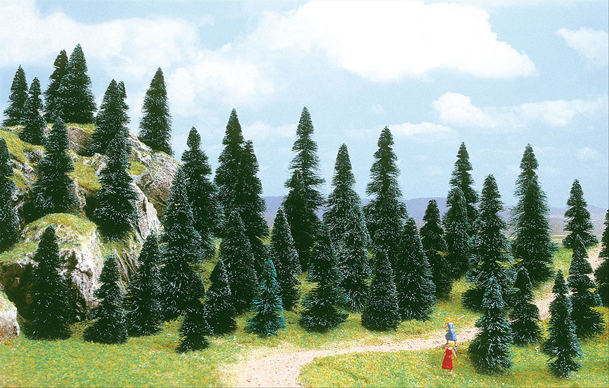 Busch 6599 N & Z Scale 100 Pine Trees