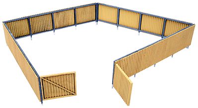 Walthers Cornerstone 933-3632 HO Scale Corrugated Fence -- Kit