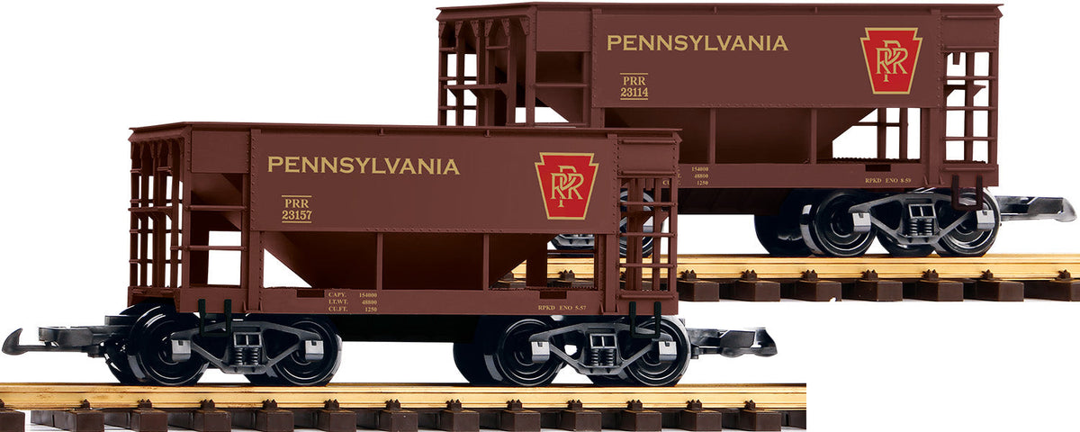 Piko 38972 G Scale Pennsylvania Railroad Ore Car, 2-Pack