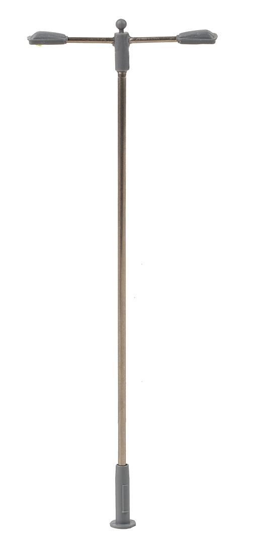 Faller 180203 HO Scale Pole-Mast Two-Arm LED Street Light