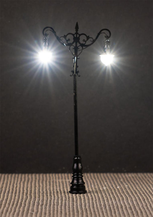 Faller 180106 HO LED Double Suspended Ball Lamps, Cold White