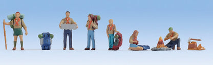 Noch 15879 HO Scale Scouts with Accessories pkg(6)