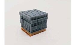 All Scale Miniatures 871919 HO Cinder Block Stack