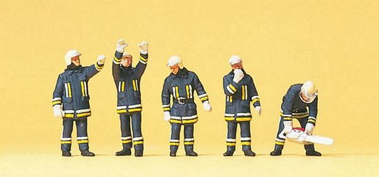 Preiser 10486 HO Scale Emergency - Modern German Firefighters