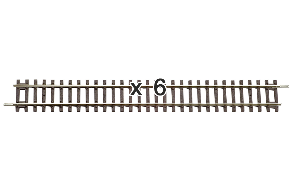 Piko 55201 HO Scale Straight Track 231mm Box of 6