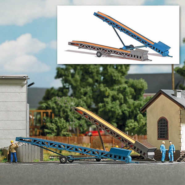 Busch 1374 HO Scale Portable Conveyor Belts - Kit -- pkg(2)