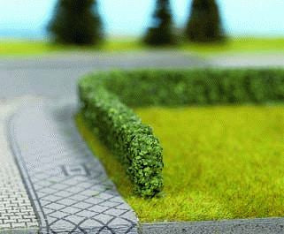 Noch 21524 All Scale Hedges -- Dark Green 3/8 x 1/4" 1 x .6cm 19-5/8" 50cm Long
