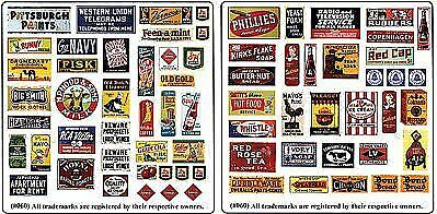 Blair Line 060 N Scale Storefront & Advertising Signs Porcelain