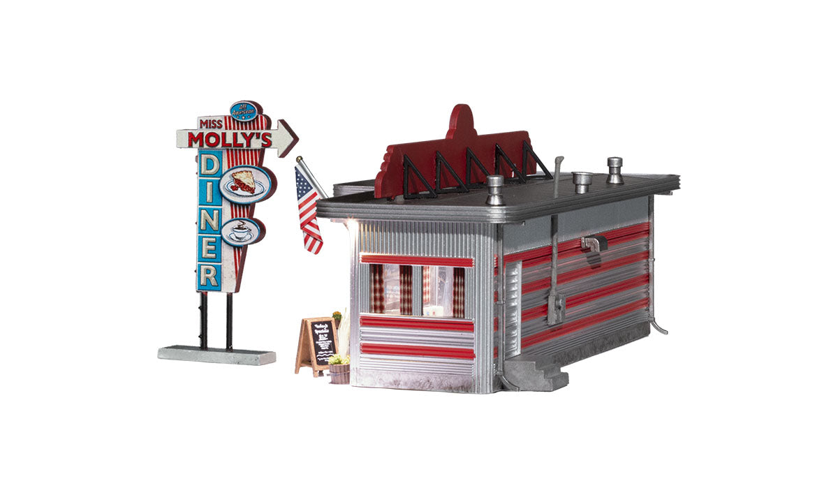 Woodland Scenics BR5066 HO Scale Miss Molly's Diner