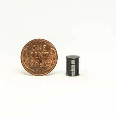 All Scale Miniatures 870836 HO Scale Steel Drum with Cover -- pkg(5)