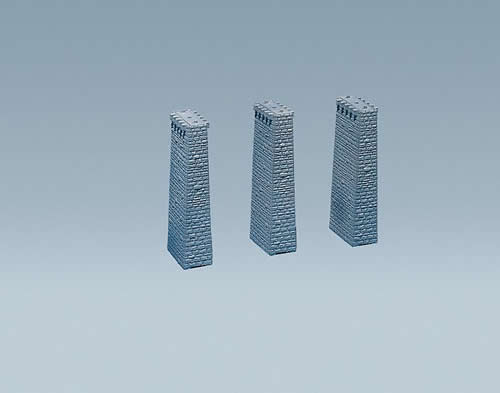 Faller 120479 HO Scale Cut Stone Viaduct Piers -- Tall 7-13/64"