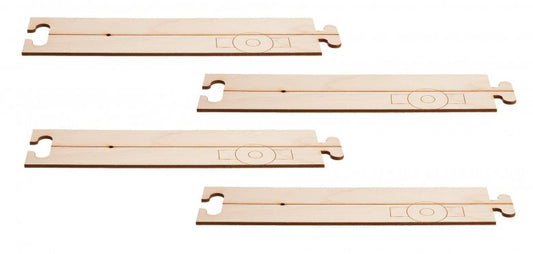Faller 161911 HO Scale Laser-Street Straight Sections, Pack of 4