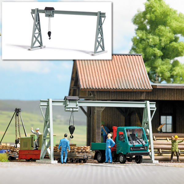 Busch 12375 HO Scale Gantry Crane -- Kit