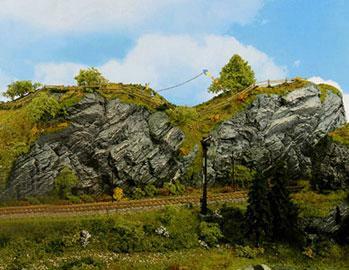 Noch 58490 HO Scale Foam Rock Formations -- Limestone Rock Wall