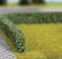 Noch 21514 All Scale Hedges - 19-5/8" 50cm Long -- Dark Green - 5/8 x 3/8" (2)