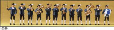 Preiser 10250 HO Scale Band -- Bavarian pkg(12)