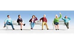 Walthers SceneMaster 949-6059 HO Seated People pkg(6) Set 3