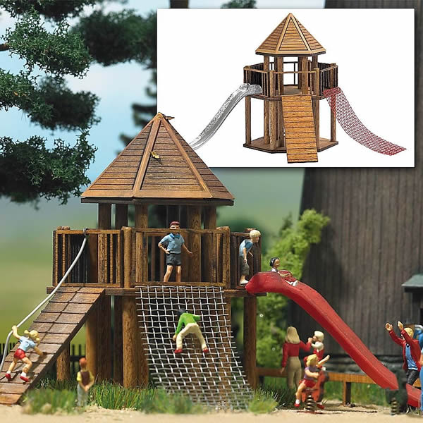 Busch 1487 HO Scale Play Castle -- Kit