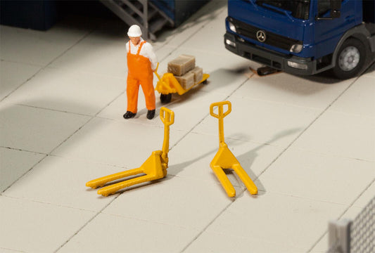 Faller 180915 HO Scale 2 Pallet Jacks Accessory Set