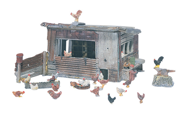 Woodland Scenics D215 All Scale Chicken Coop HO Scale Kit