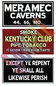 Blair Line 2253 HO Scale Barn Sign Decals Set #4 - Meramac Caverns