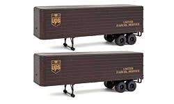 Walthers SceneMaster 949-2428 HO 35' Trailer UPS 2-Pack