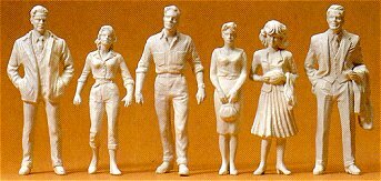 Preiser 45178 G Scale Unpainted Figures -- Passers-By