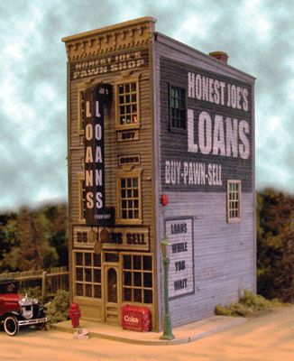 Bar Mills 442 HO Scale Honest Joe's Pawn & Loan Laser Cut Kit