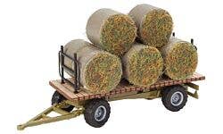 Walthers SceneMaster 949-4192 HO Hay Trailer with Load Kit