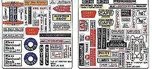 Blair Line 151 HO Scale Storefront & Advertising Signs Main Street