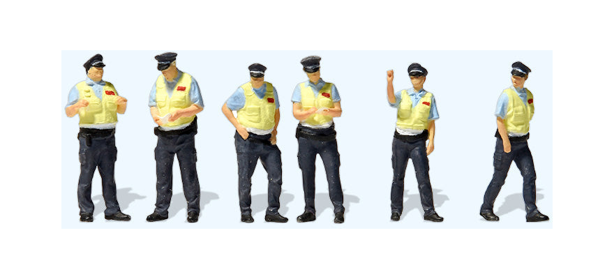 Preiser 10811 HO Scale DB Railroad Security Figure Set