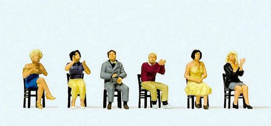 Preiser 10624 HO Scale Sports & Recreation Seated Spectators Clapping