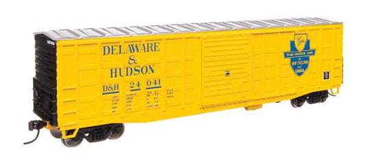 Walthers Mainline 910-46708 HO Scale 50' Waffle Boxcar RTR D&H #24041