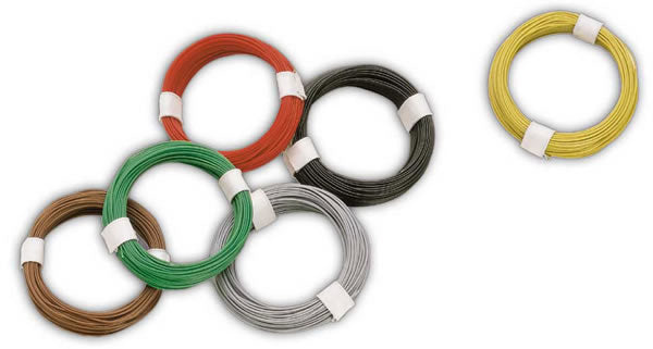 Busch 5795 A Scale Micro Wire/Cable -- Black (ONE roll)