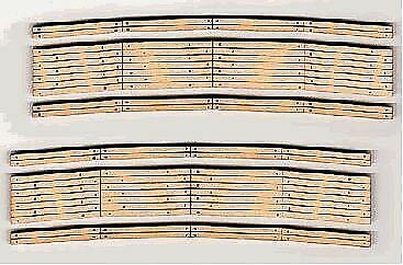 Blair Line 111 HO Scale 2-Lane Curved Laser-Cut Wood Grade Crossing
