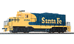 Walthers Trainline 931-103 HO EMD GP9M DC - Santa Fe Warbonnet