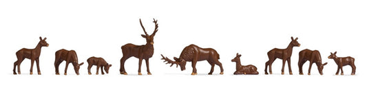 Noch 38211 N Scale Deer -- pkg(9)