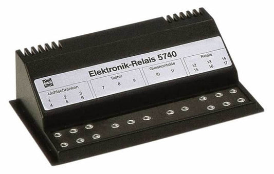 Busch 5740 A Scale Electronic Relay -- 10-16V AC or DC, 8A Continuous w/24V AC or DC as Required
