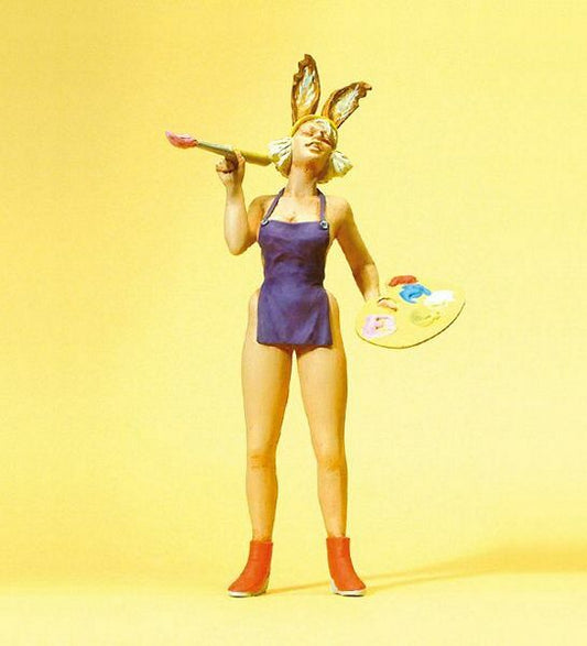 Preiser 45514 G Scale Pedestrian -- Female Easter Bunny