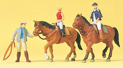 Preiser 10502 HO Scale Sports & Recreation -- At The Riding School #1