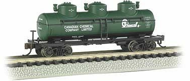 Bachmann 17152 N Scale 40' 3-Dome Tank Car Canadian Chemical Co.