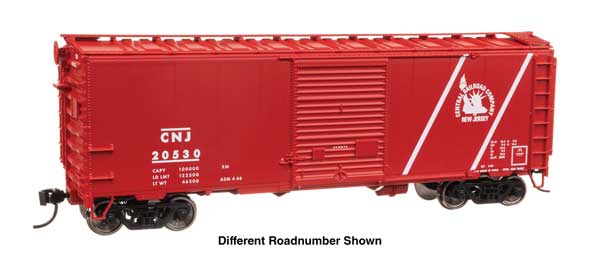 Walthers Mainline 910-45206 HO Scale 40' ACF Welded Boxcar RTR CNJ #20857